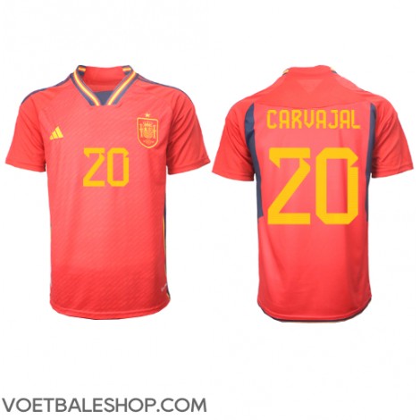 Spanje Daniel Carvajal #20 Thuis tenue WK 2022 Korte Mouw