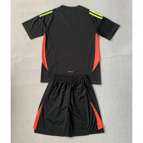 Spanje Keeper Uit tenue Kids EK 2024 Korte Mouw (+ Korte broeken)