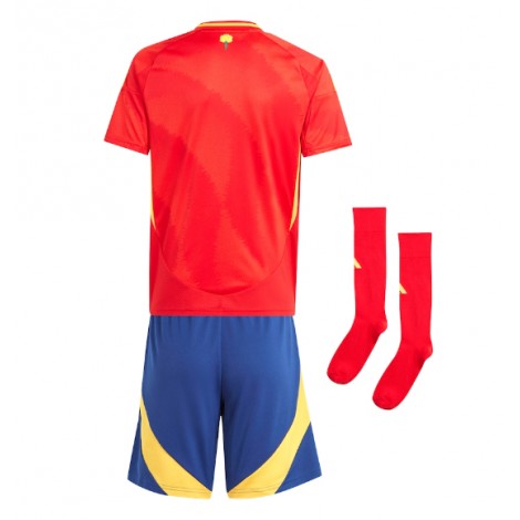 Spanje Thuis tenue Kids EK 2024 Korte Mouw (+ Korte broeken)