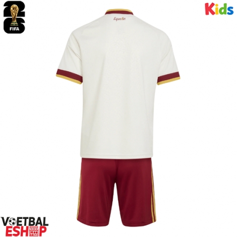 Spanje Uit tenue Kids WK 2026 Korte Mouw (+ Korte broeken)