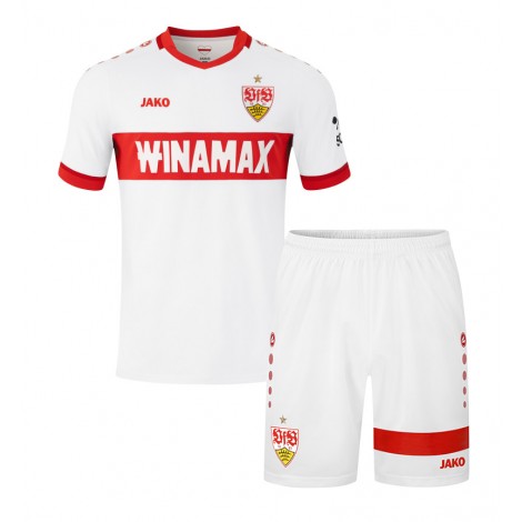 Stuttgart Thuis tenue Kids 2024-25 Korte Mouw (+ Korte broeken)