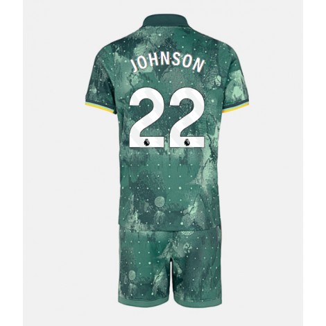 Tottenham Hotspur Brennan Johnson #22 Derde tenue Kids 2024-25 Korte Mouw (+ Korte broeken)