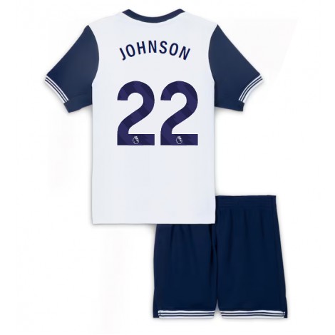 Tottenham Hotspur Brennan Johnson #22 Thuis tenue Kids 2024-25 Korte Mouw (+ Korte broeken)