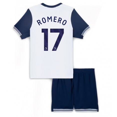 Tottenham Hotspur Cristian Romero #17 Thuis tenue Kids 2024-25 Korte Mouw (+ Korte broeken)