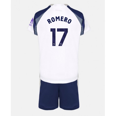 Tottenham Hotspur Cristian Romero #17 Thuis tenue Kids 2025-26 Korte Mouw (+ Korte broeken)