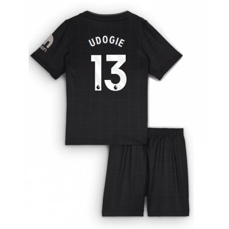 Tottenham Hotspur Destiny Udogie #13 Uit tenue Kids 2025-26 Korte Mouw (+ Korte broeken)