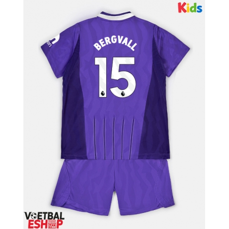 Tottenham Hotspur Lucas Bergvall #15 Derde tenue Kids 2026-27 Korte Mouw (+ Korte broeken)