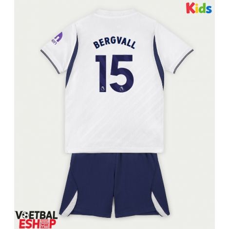 Tottenham Hotspur Lucas Bergvall #15 Thuis tenue Kids 2026-27 Korte Mouw (+ Korte broeken)