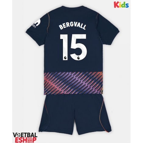 Tottenham Hotspur Lucas Bergvall #15 Uit tenue Kids 2026-27 Korte Mouw (+ Korte broeken)
