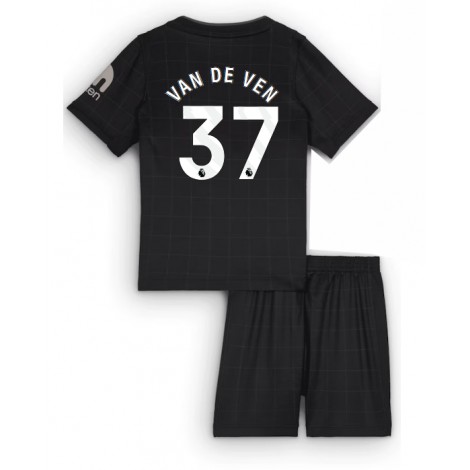 Tottenham Hotspur Micky van de Ven #37 Uit tenue Kids 2025-26 Korte Mouw (+ Korte broeken)