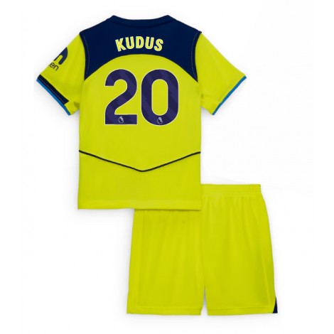 Tottenham Hotspur Mohammed Kudus #20 Derde tenue Kids 2025-26 Korte Mouw (+ Korte broeken)