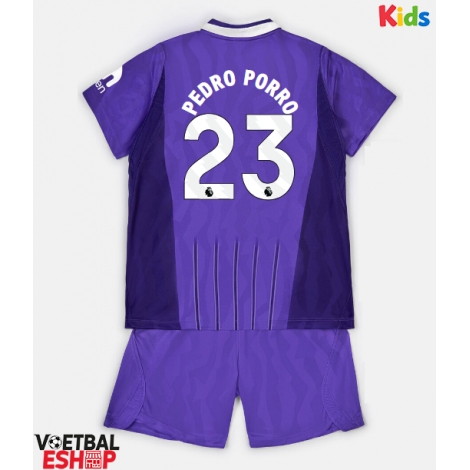 Tottenham Hotspur Pedro Porro #23 Derde tenue Kids 2026-27 Korte Mouw (+ Korte broeken)