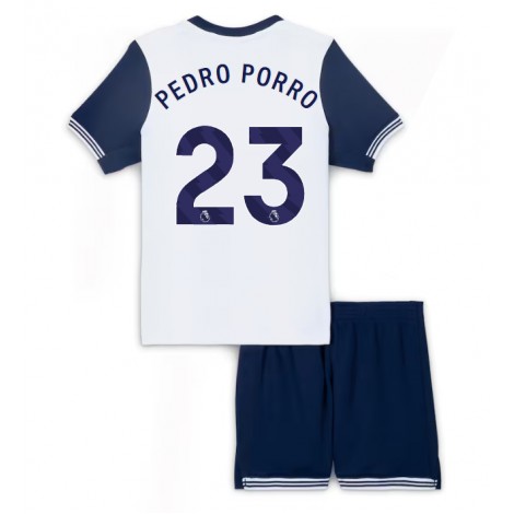 Tottenham Hotspur Pedro Porro #23 Thuis tenue Kids 2024-25 Korte Mouw (+ Korte broeken)