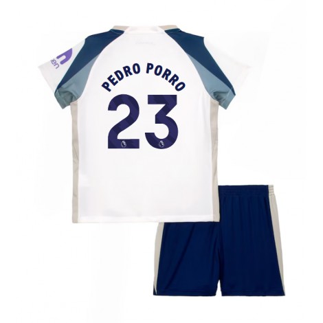 Tottenham Hotspur Pedro Porro #23 Thuis tenue Kids 2025-26 Korte Mouw (+ Korte broeken)