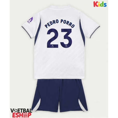 Tottenham Hotspur Pedro Porro #23 Thuis tenue Kids 2026-27 Korte Mouw (+ Korte broeken)