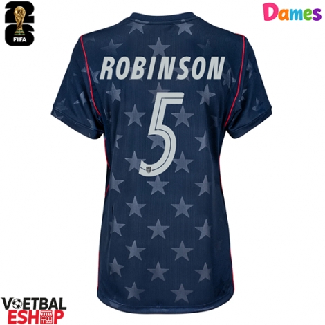 Verenigde Staten Antonee Robinson #5 Uit tenue Dames WK 2026 Korte Mouw