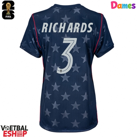 Verenigde Staten Chris Richards #3 Uit tenue Dames WK 2026 Korte Mouw
