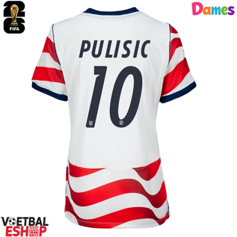 Verenigde Staten Christian Pulisic #10 Thuis tenue Dames WK 2026 Korte Mouw