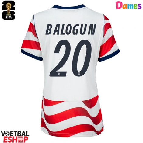 Verenigde Staten Folarin Balogun #20 Thuis tenue Dames WK 2026 Korte Mouw