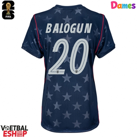 Verenigde Staten Folarin Balogun #20 Uit tenue Dames WK 2026 Korte Mouw