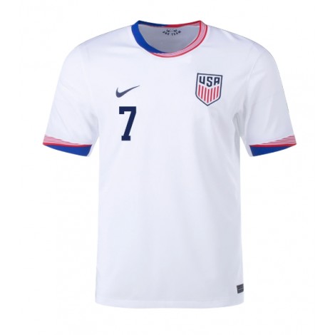 Verenigde Staten Giovanni Reyna #7 Thuis tenue Copa America 2024 Korte Mouw