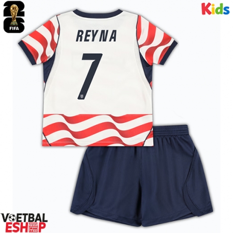 Verenigde Staten Giovanni Reyna #7 Thuis tenue Kids WK 2026 Korte Mouw (+ Korte broeken)