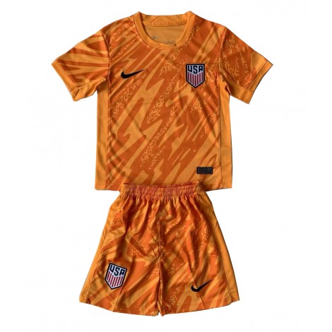 Verenigde Staten Keeper Uit tenue Kids Copa America 2024 Korte Mouw (+ Korte broeken)