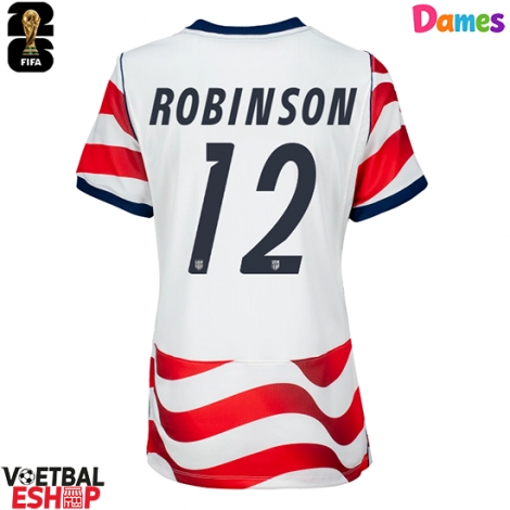 Verenigde Staten Miles Robinson #12 Thuis tenue Dames WK 2026 Korte Mouw