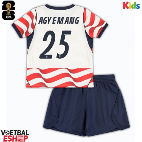 Verenigde Staten Patrick Agyemang #25 Thuis tenue Kids WK 2026 Korte Mouw (+ Korte broeken)