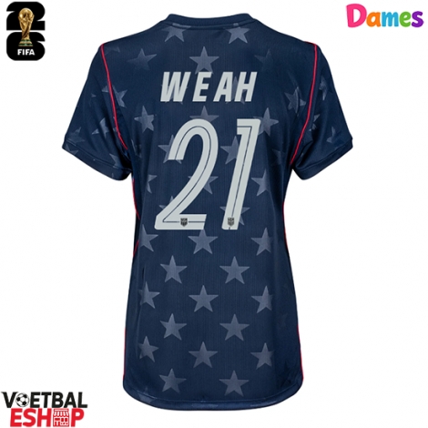 Verenigde Staten Timothy Weah #21 Uit tenue Dames WK 2026 Korte Mouw
