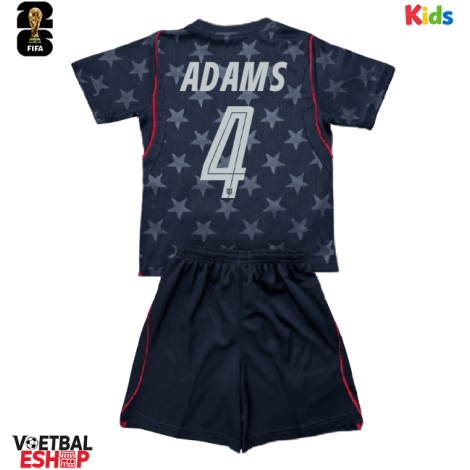 Verenigde Staten Tyler Adams #4 Uit tenue Kids WK 2026 Korte Mouw (+ Korte broeken)