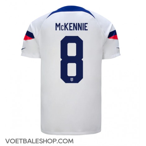 Verenigde Staten Weston McKennie #8 Thuis tenue WK 2022 Korte Mouw