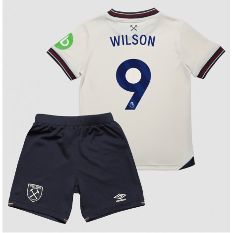 West Ham United Callum Wilson #9 Uit tenue Kids 2025-26 Korte Mouw (+ Korte broeken)