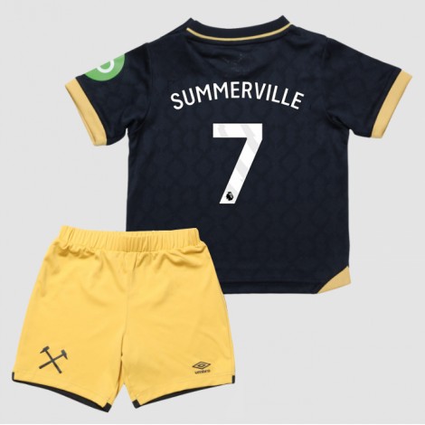 West Ham United Crysencio Summerville #7 Derde tenue Kids 2025-26 Korte Mouw (+ Korte broeken)