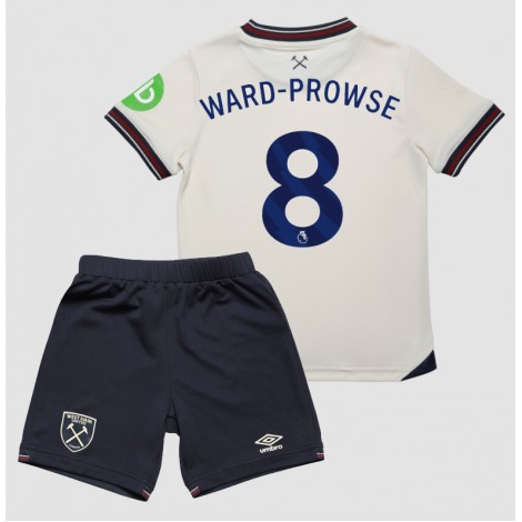 West Ham United James Ward-Prowse #8 Uit tenue Kids 2025-26 Korte Mouw (+ Korte broeken)