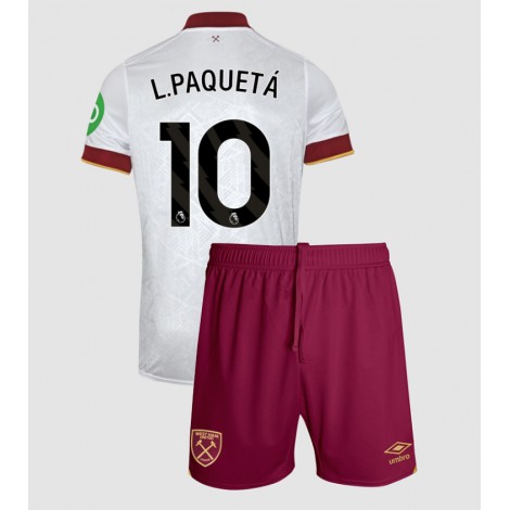 West Ham United Lucas Paqueta #10 Derde tenue Kids 2024-25 Korte Mouw (+ Korte broeken)