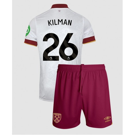 West Ham United Max Kilman #26 Derde tenue Kids 2024-25 Korte Mouw (+ Korte broeken)