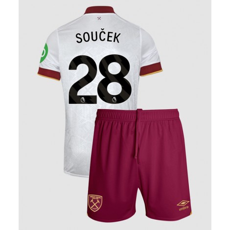 West Ham United Tomas Soucek #28 Derde tenue Kids 2024-25 Korte Mouw (+ Korte broeken)