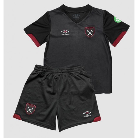 West Ham United Uit tenue Kids 2024-25 Korte Mouw (+ Korte broeken)