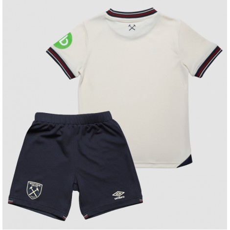 West Ham United Uit tenue Kids 2025-26 Korte Mouw (+ Korte broeken)