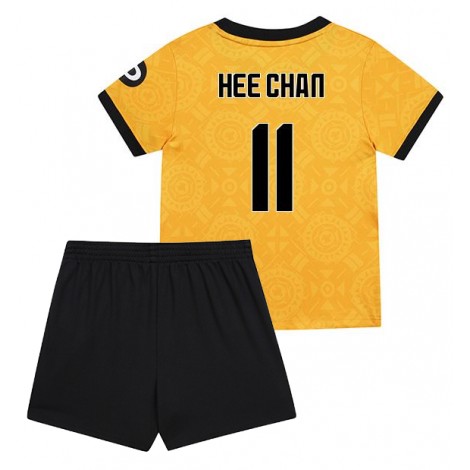 Wolves Hee-chan Hwang #11 Thuis tenue Kids 2025-26 Korte Mouw (+ Korte broeken)