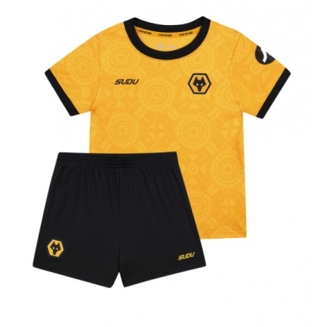 Wolves Joao Gomes #8 Thuis tenue Kids 2025-26 Korte Mouw (+ Korte broeken)