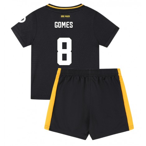 Wolves Joao Gomes #8 Uit tenue Kids 2024-25 Korte Mouw (+ Korte broeken)