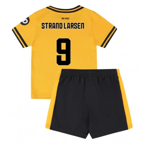 Wolves Jorgen Strand Larsen #9 Thuis tenue Kids 2024-25 Korte Mouw (+ Korte broeken)