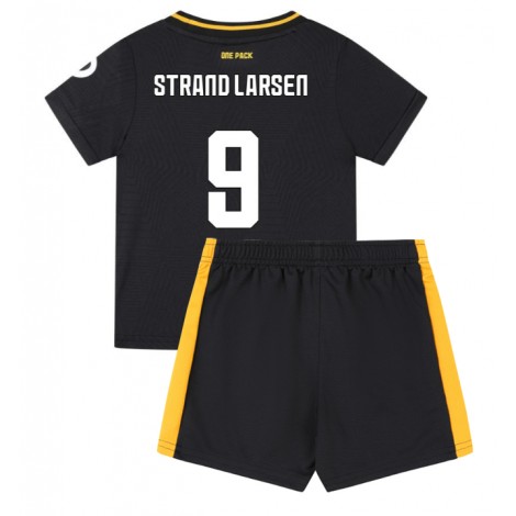 Wolves Jorgen Strand Larsen #9 Uit tenue Kids 2024-25 Korte Mouw (+ Korte broeken)