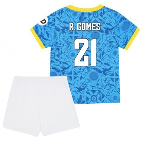 Wolves Rodrigo Gomes #21 Derde tenue Kids 2025-26 Korte Mouw (+ Korte broeken)