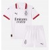 AC Milan Alvaro Morata #7 Uit tenue Kids 2024-25 Korte Mouw (+ Korte broeken)
