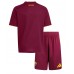 AS Roma Thuis tenue Kids 2025-26 Korte Mouw (+ Korte broeken)