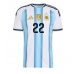Argentinië Lautaro Martinez #22 Thuis tenue Dames WK 2026 Korte Mouw