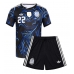 Argentinië Lautaro Martinez #22 Uit tenue Kids WK 2026 Korte Mouw (+ Korte broeken)